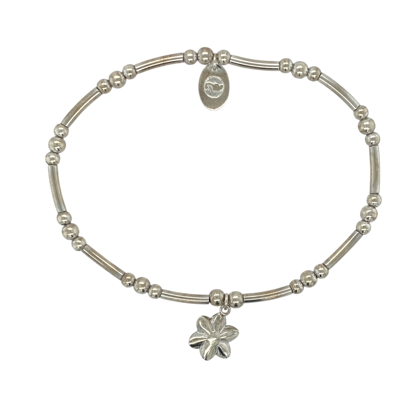 925 Silver Clogau Daffodil Stretchy Affinity Bracelet