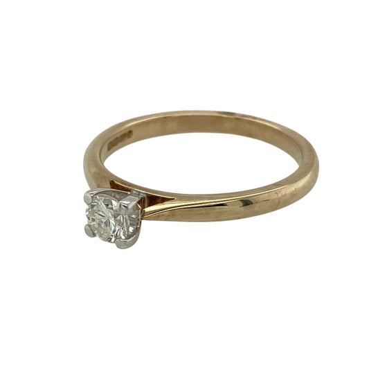 Bring timeless sparkle and understated elegance to your jewellery collection with this new 9ct yellow gold diamond solitaire ring — a classic piece with a refined, meaningful design.
Design: The ring features a central diamond of approximately 0.25ct, offering bright sparkle in a timeless solitaire style that suits any occasion.
Material: Made from 9ct yellow gold, the polished finish enhances the warm tone of the band and beautifully complements the diamond’s natural brilliance.