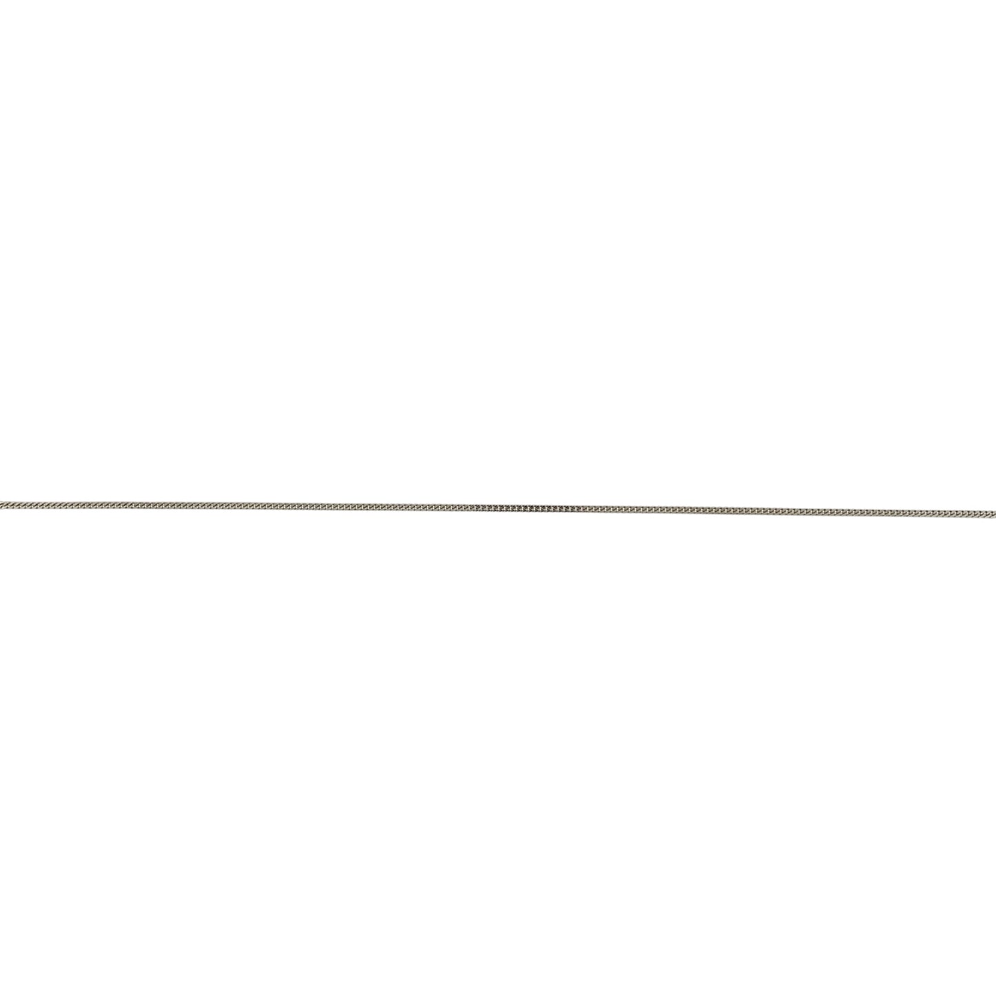 18ct White Gold 16" Curb Chain