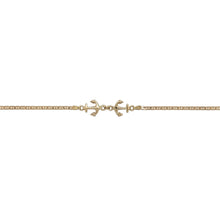Load image into Gallery viewer, 14ct Gold 7.25&quot; Anchor Bracelet
