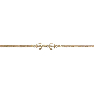 14ct Gold 7.25" Anchor Bracelet