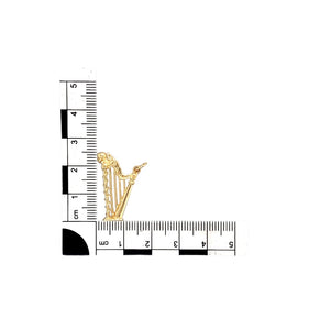 9ct Gold Harp Pendant