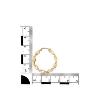 Load image into Gallery viewer, 9ct Gold Twisted Hoop Creole Earrings
