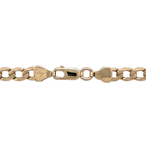 Preowned 9ct Yellow Gold 20" Curb Chain with the weight 14.20 grams and link width approximately 4.5mm