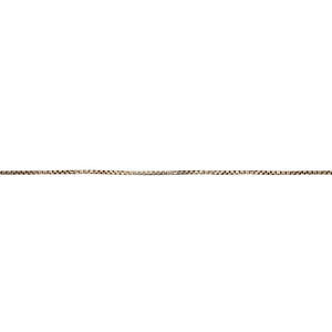 9ct Gold 15" - 17" Adjustable Rounded Box Chain