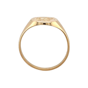 New 9ct Gold Welsh Dragon Rounded Signet Ring