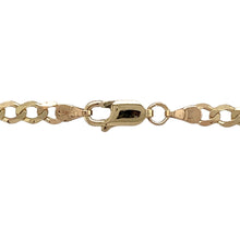 Load image into Gallery viewer, Preowned 9ct Yellow Gold 18&quot; Curb Chain with the weight 6.30 grams and link width 4mm
