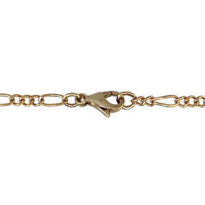 Preowned 9ct Yellow Gold 18" Figaro Chain with the weight 4.70 grams and link width approximately 2.5mm