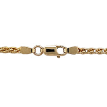 Load image into Gallery viewer, Preowned 9ct Yellow Gold 22&quot; Wheat Chain with the weight 11.40 grams and link width approximately 2mm
