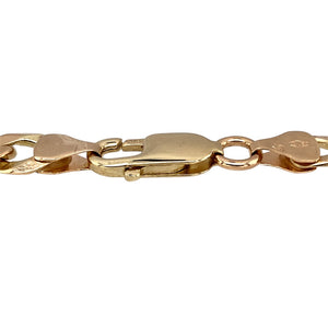 Preowned 9ct Yellow Gold 8.5" Curb Bracelet with the weight 14.80 grams and link width 7mm