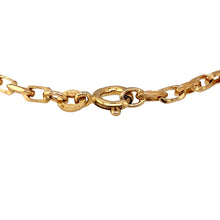Load image into Gallery viewer, Preowned 9ct Yellow Gold 7&quot; Faceted Belcher Bracelet with the weight 3.60 grams and link width 3mm
