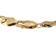 Load image into Gallery viewer, Preowned 9ct Yellow Gold 8.25&quot; Curb Bracelet with the weight 13.90 grams and link width 8mm
