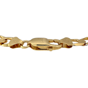 Preowned 9ct Yellow Gold 8.5" Curb Bracelet with the weight 10.90 grams and link width 7mm