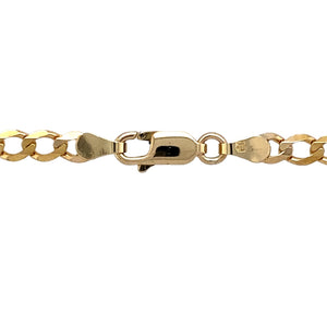 Preowned 9ct Yellow Gold 18" Curb Chain with the weight 7.80 grams and link width 5mm