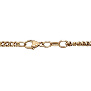 Preowned 9ct Yellow Gold 22" Curb Chain with the weight 10.60 grams and link width 3mm