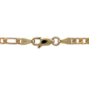 Preowned 9ct Yellow Gold 24" Figaro Chain with the weight 9.50 grams and link width 3mm