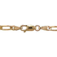 Load image into Gallery viewer, Preowned 9ct Yellow Gold 20&quot; Figaro Chain with the weight 9.90 grams and link width 4mm
