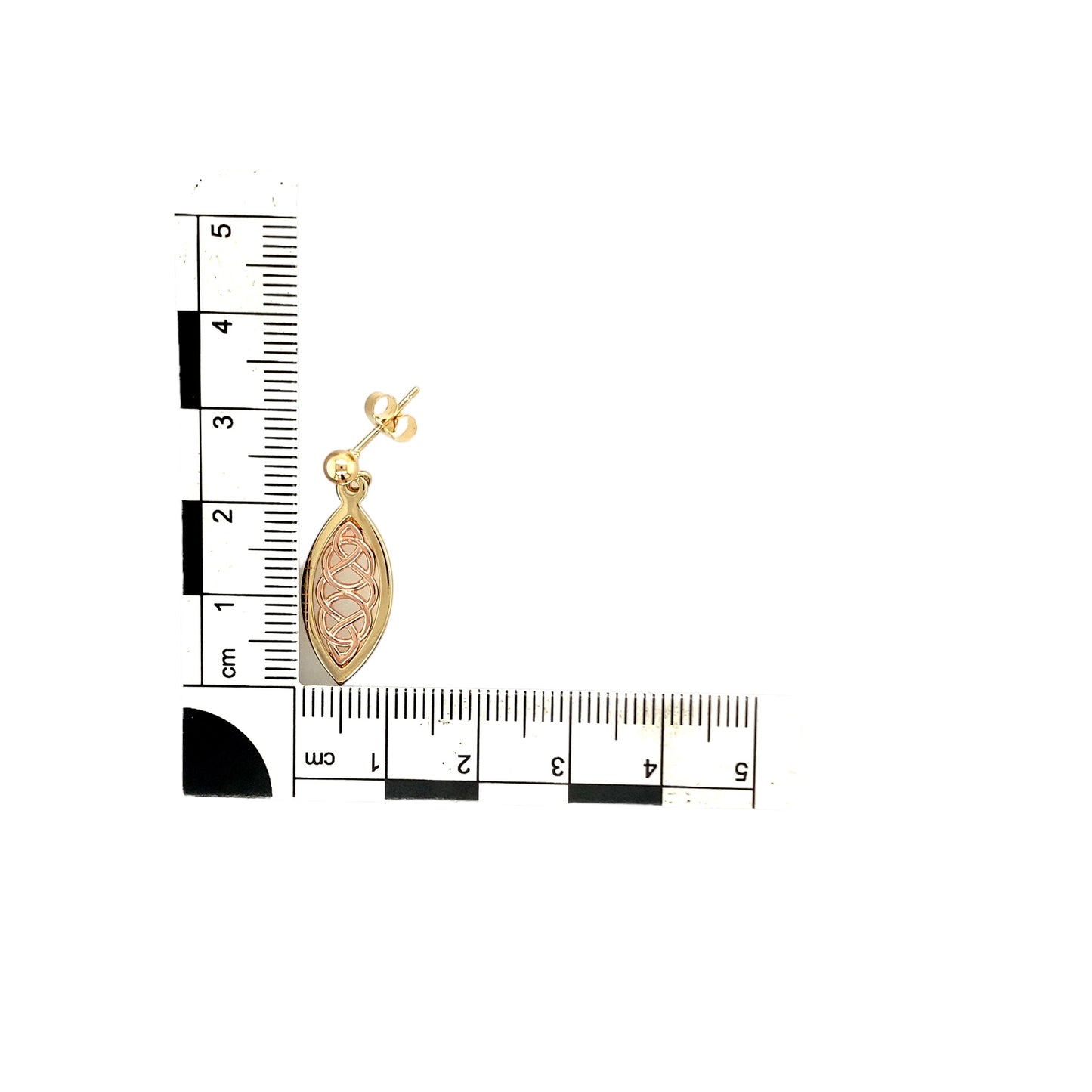 9ct Gold Clogau Queen Eleanor Celtic Knot Drop Earrings