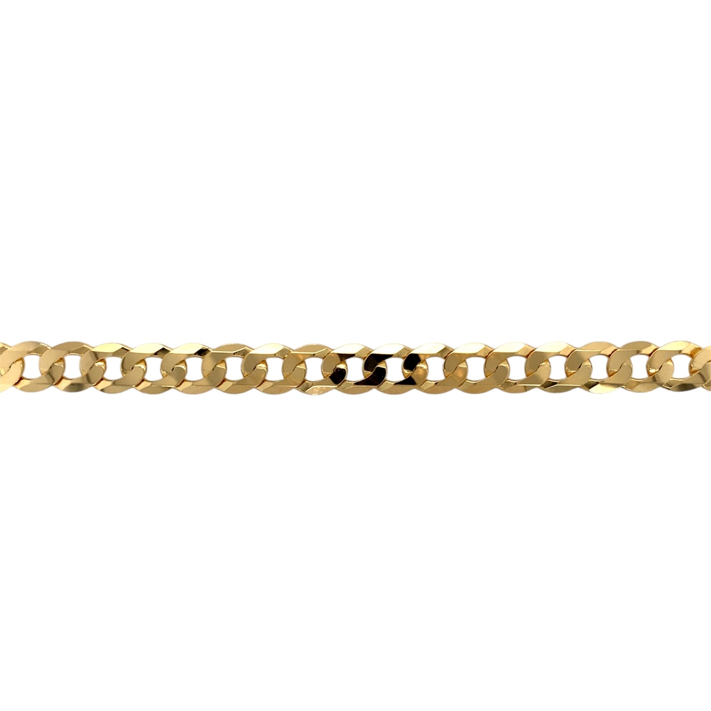 New 9ct Solid Gold 8.75" Curb Bracelet
