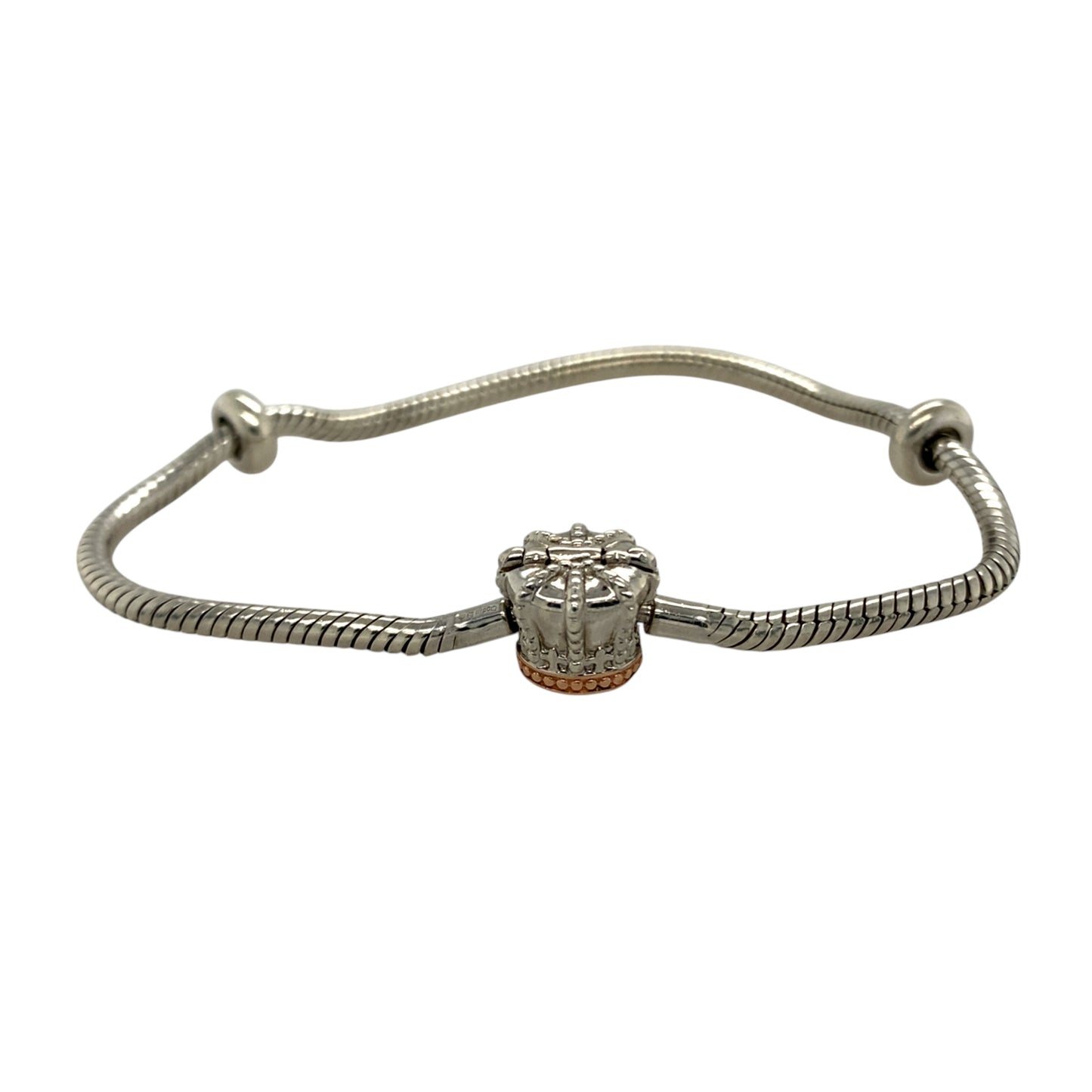 925 Silver Clogau Crown Charm Bracelet