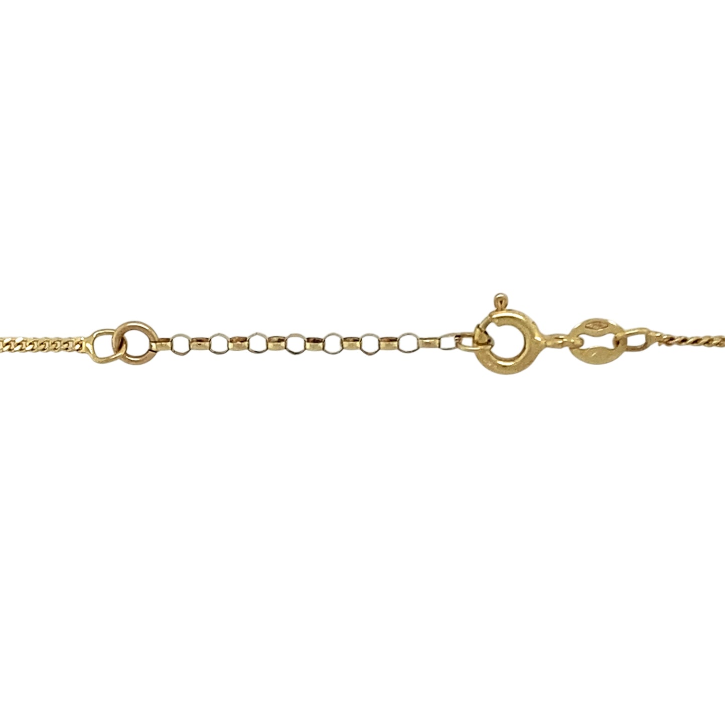 18ct Gold & Diamond Set Cross 18" - 20" Necklace