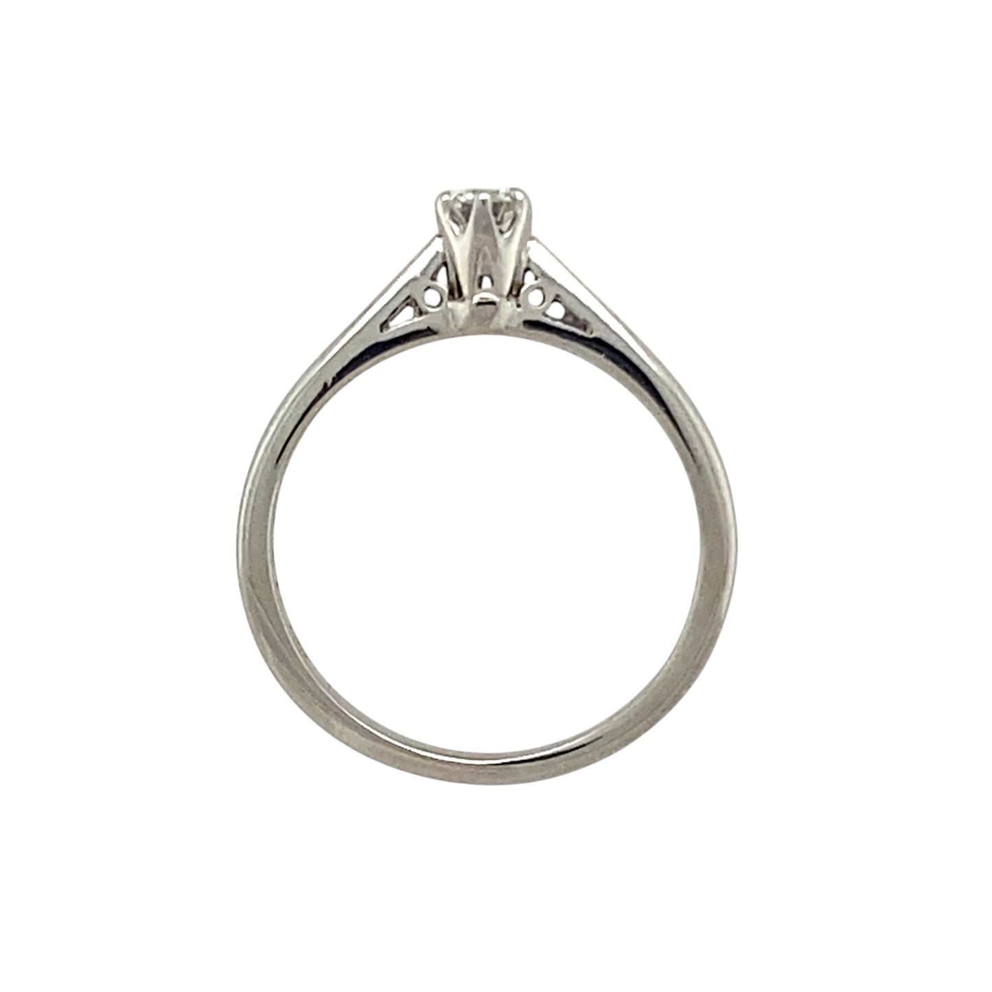Platinum & Diamond Set Solitaire Ring