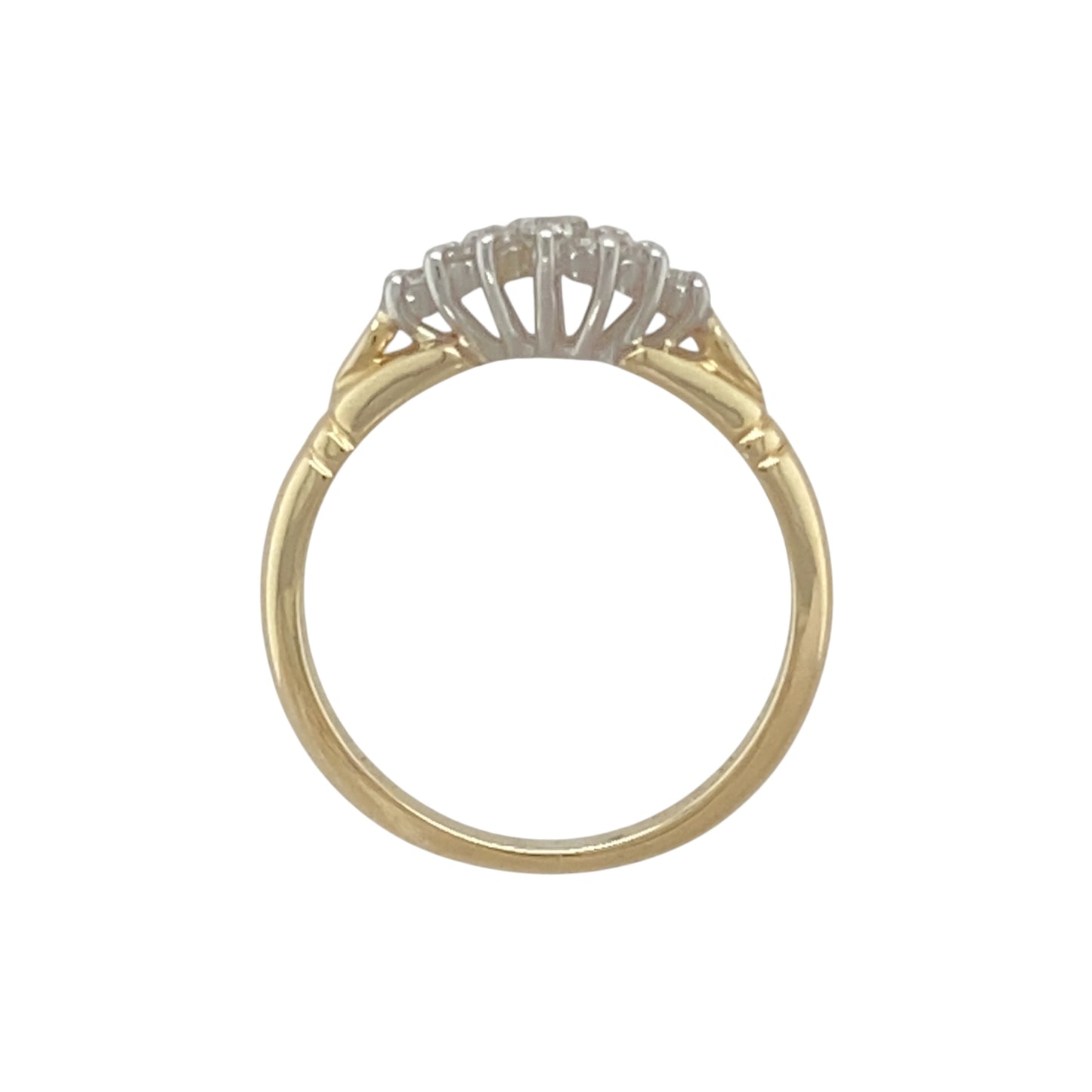 9ct Gold & Diamond Set Cluster Ring