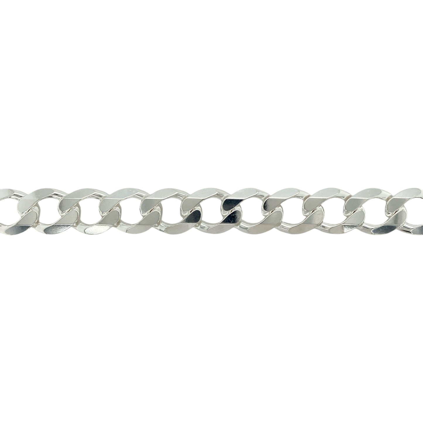 New 925 Silver 8.5" Curb Bracelet