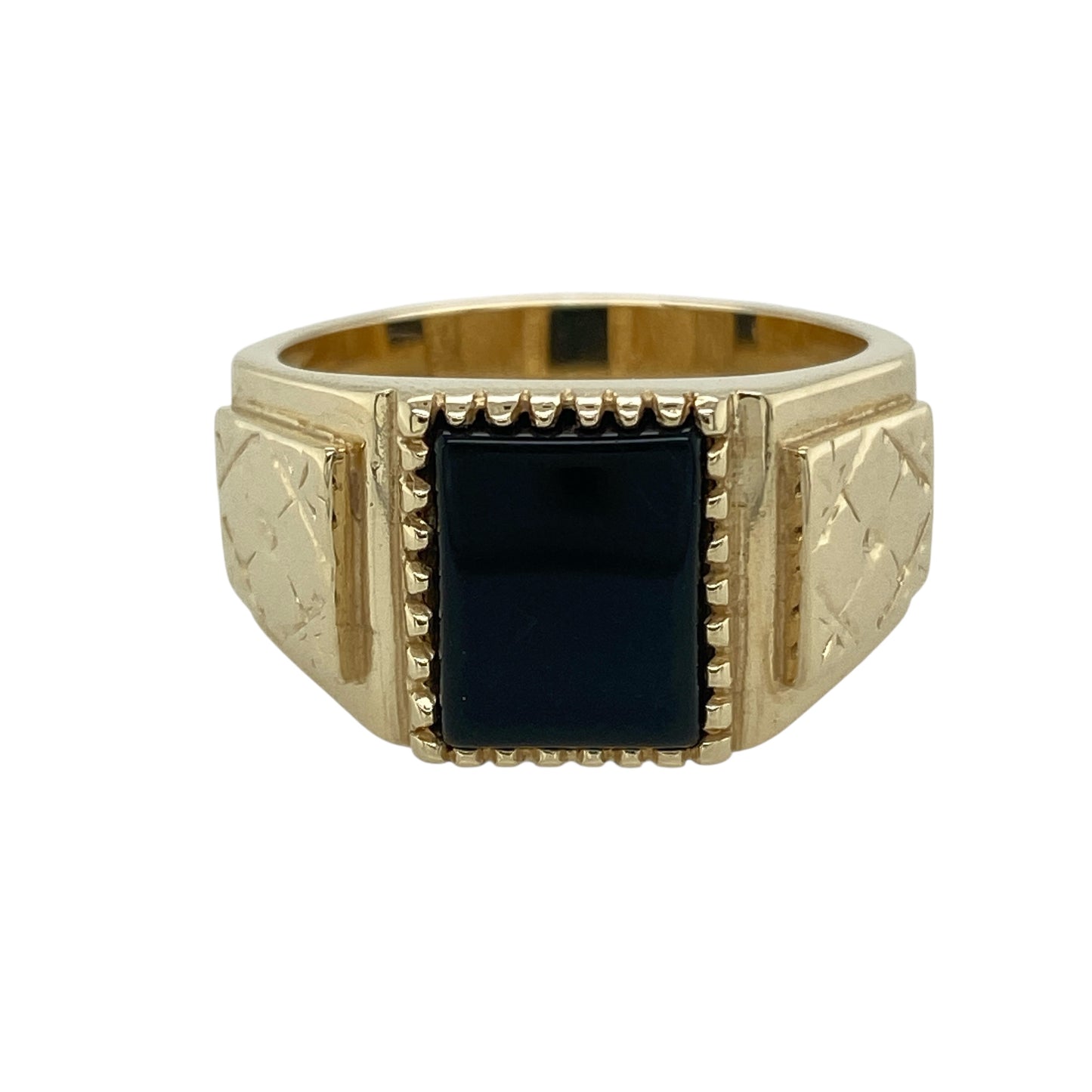 9ct Gold & Onyx Set Signet Ring