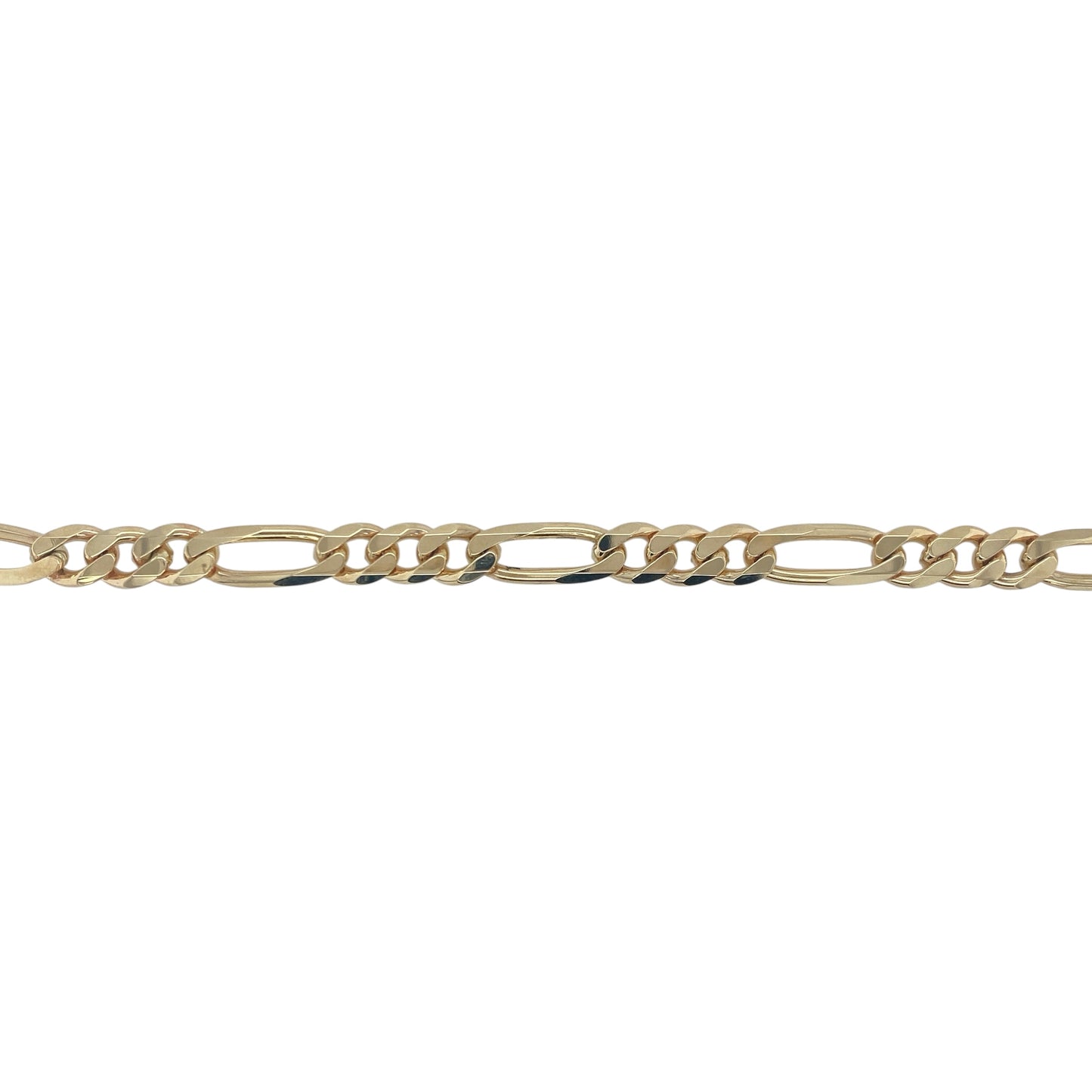 9ct Gold 9" Figaro Bracelet