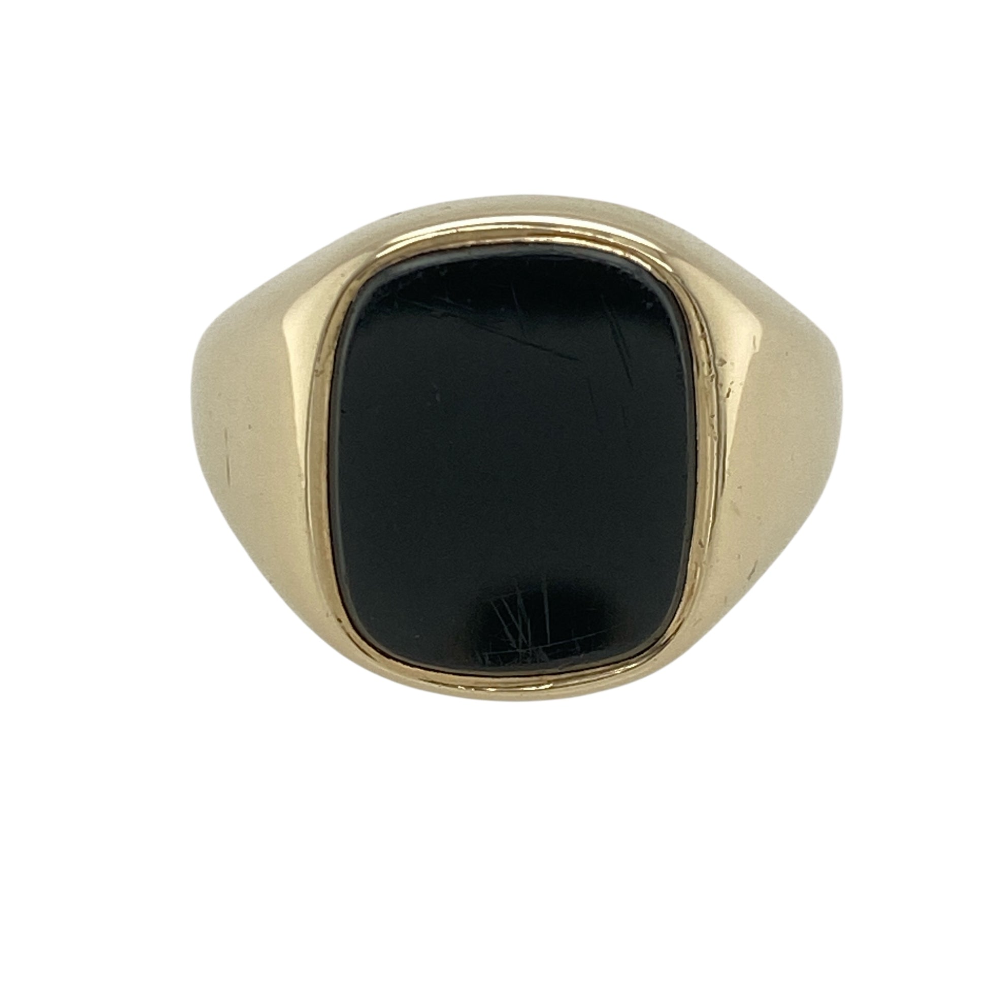9ct Gold & Onyx Set Signet Ring