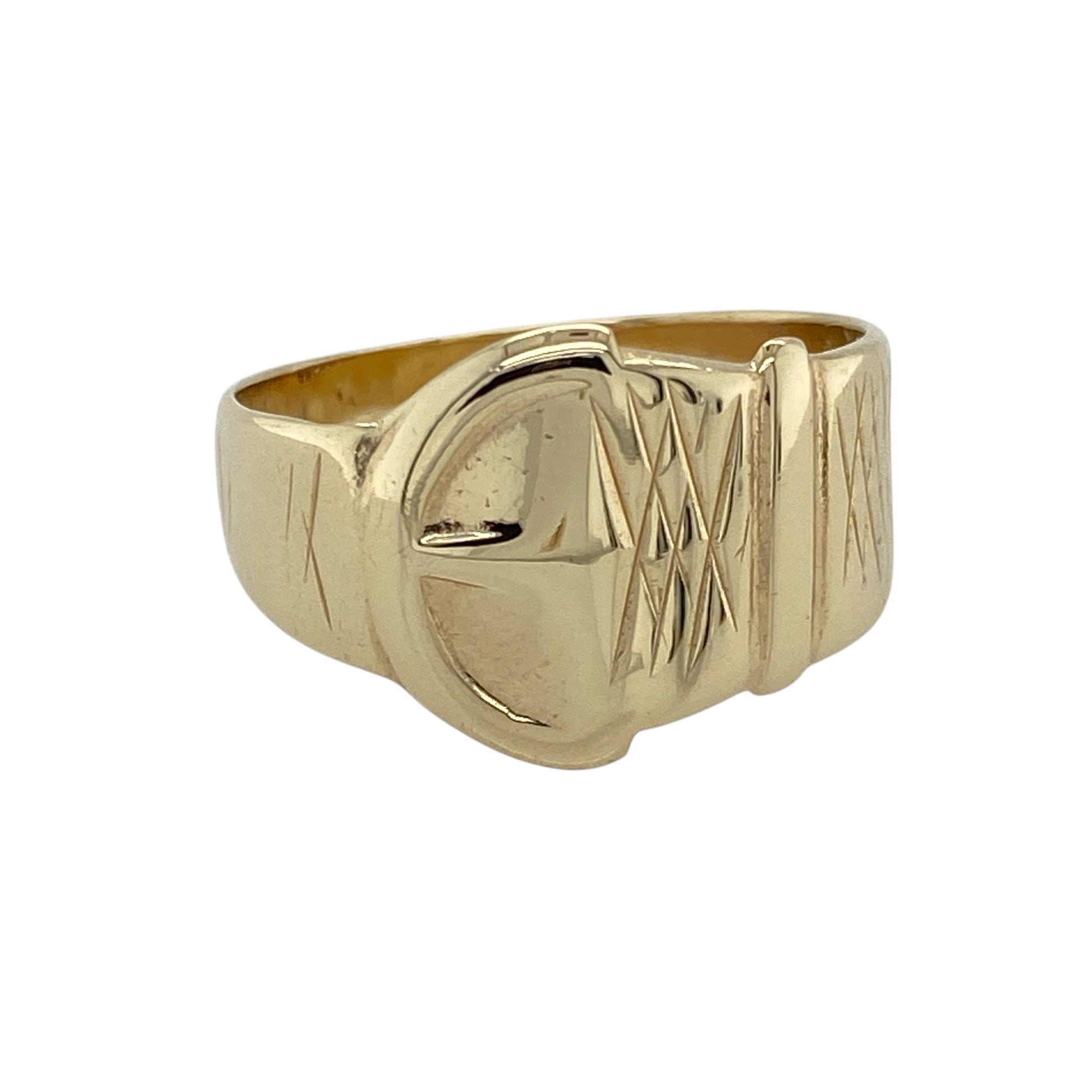 9ct Gold Buckle Ring