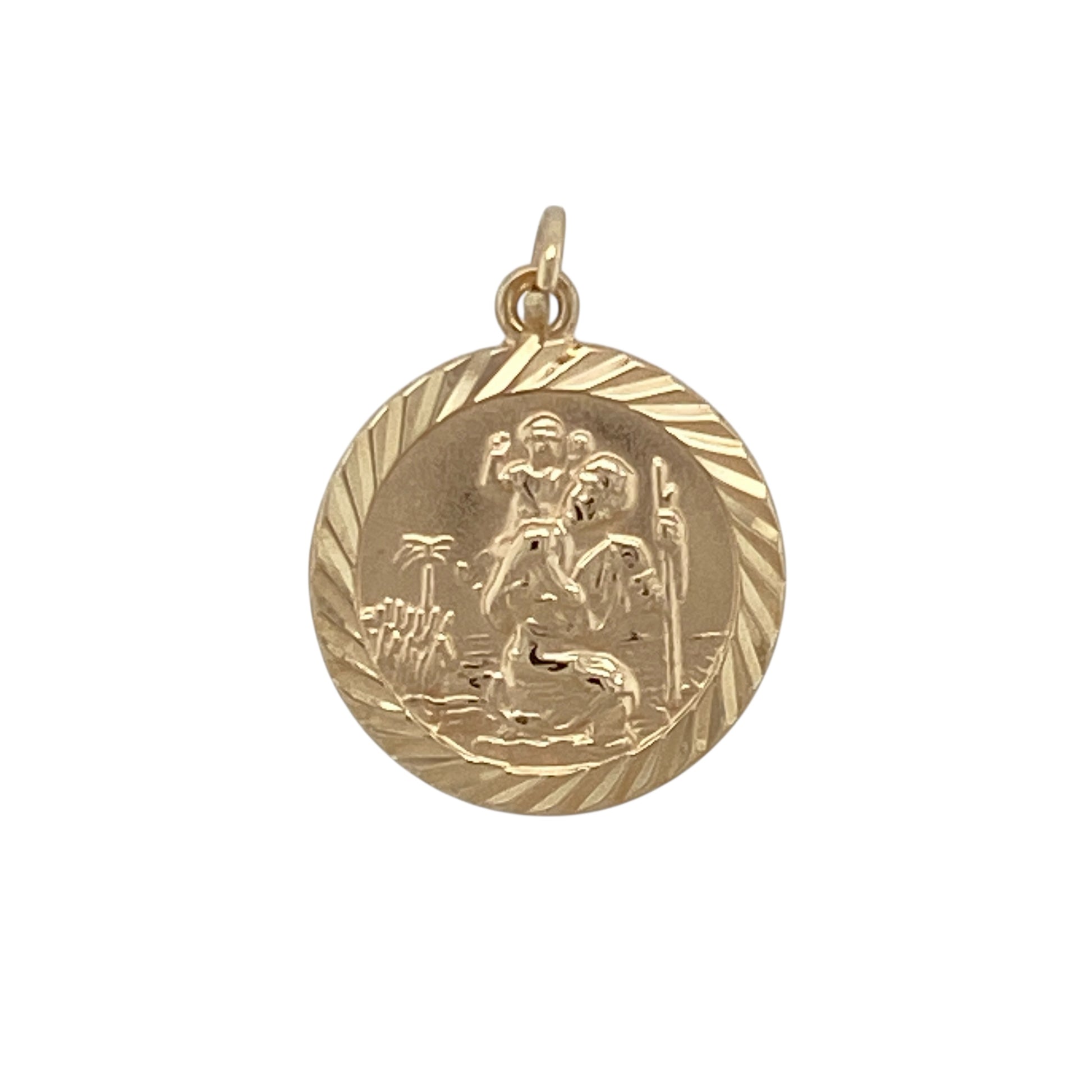 9ct Gold St Christopher Pendant