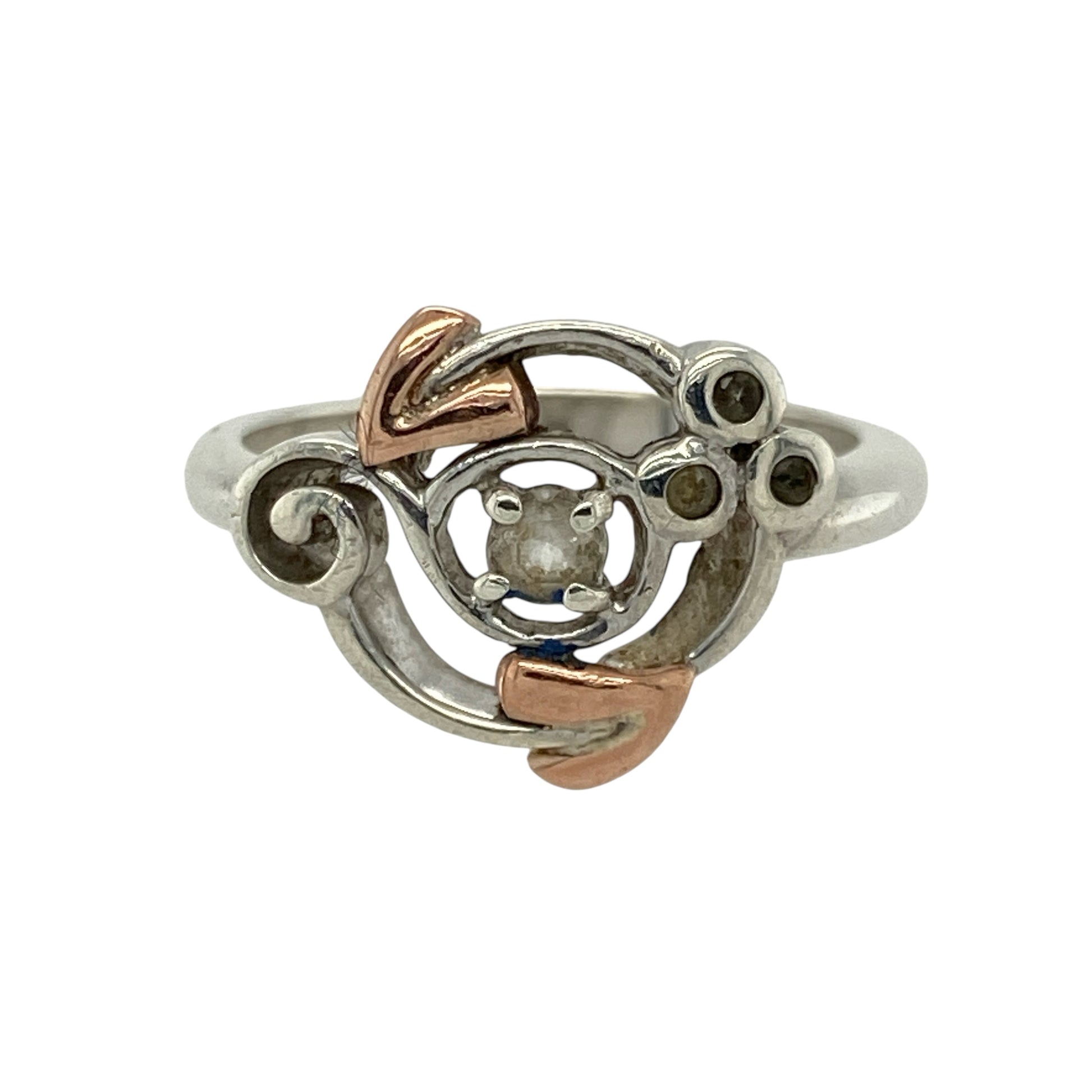 925 Silver & White Topaz Set Clogau Tree of Life Ring