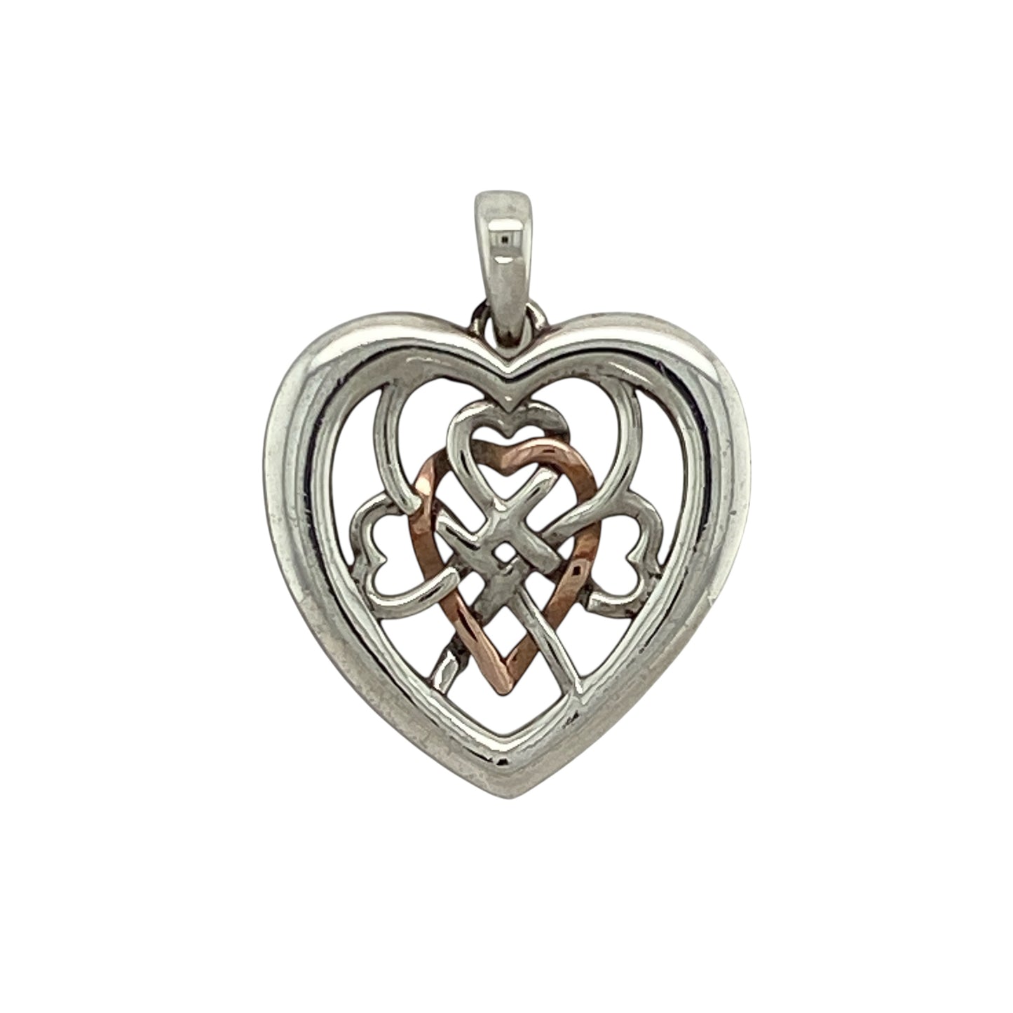 925 Silver Clogau Royalty Heart Pendant