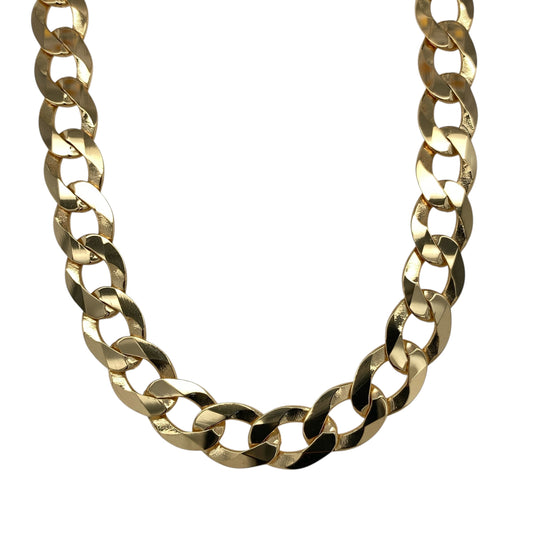 New 9ct Solid Gold 20" Curb Chain 30 grams