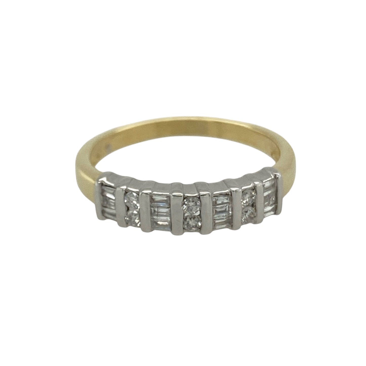 18ct Gold & Diamond Set Band Ring