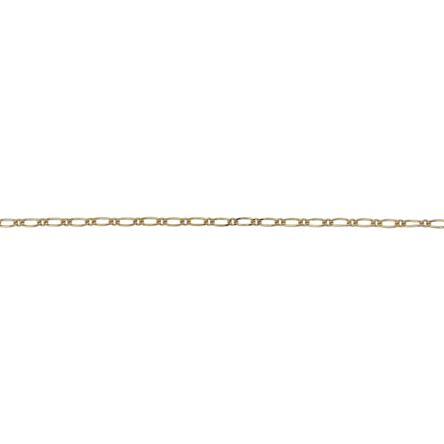 9ct Gold 7" Figaro Bracelet