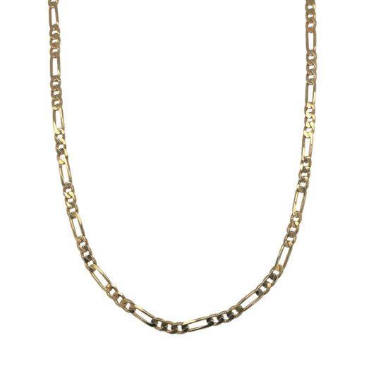 9ct Gold 30" Figaro Chain