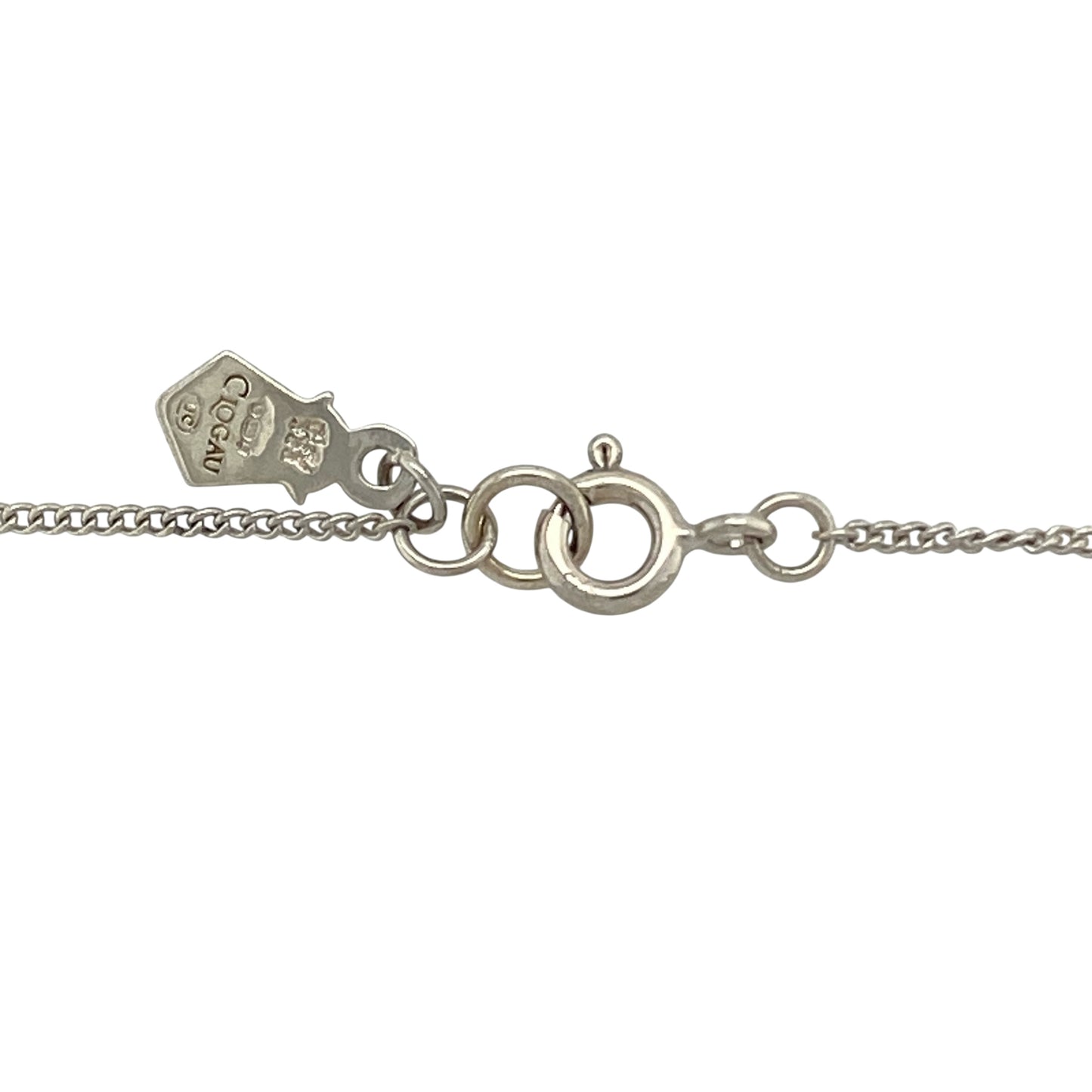 925 Silver Clogau Circular Stone Set 16" - 18" Necklace
