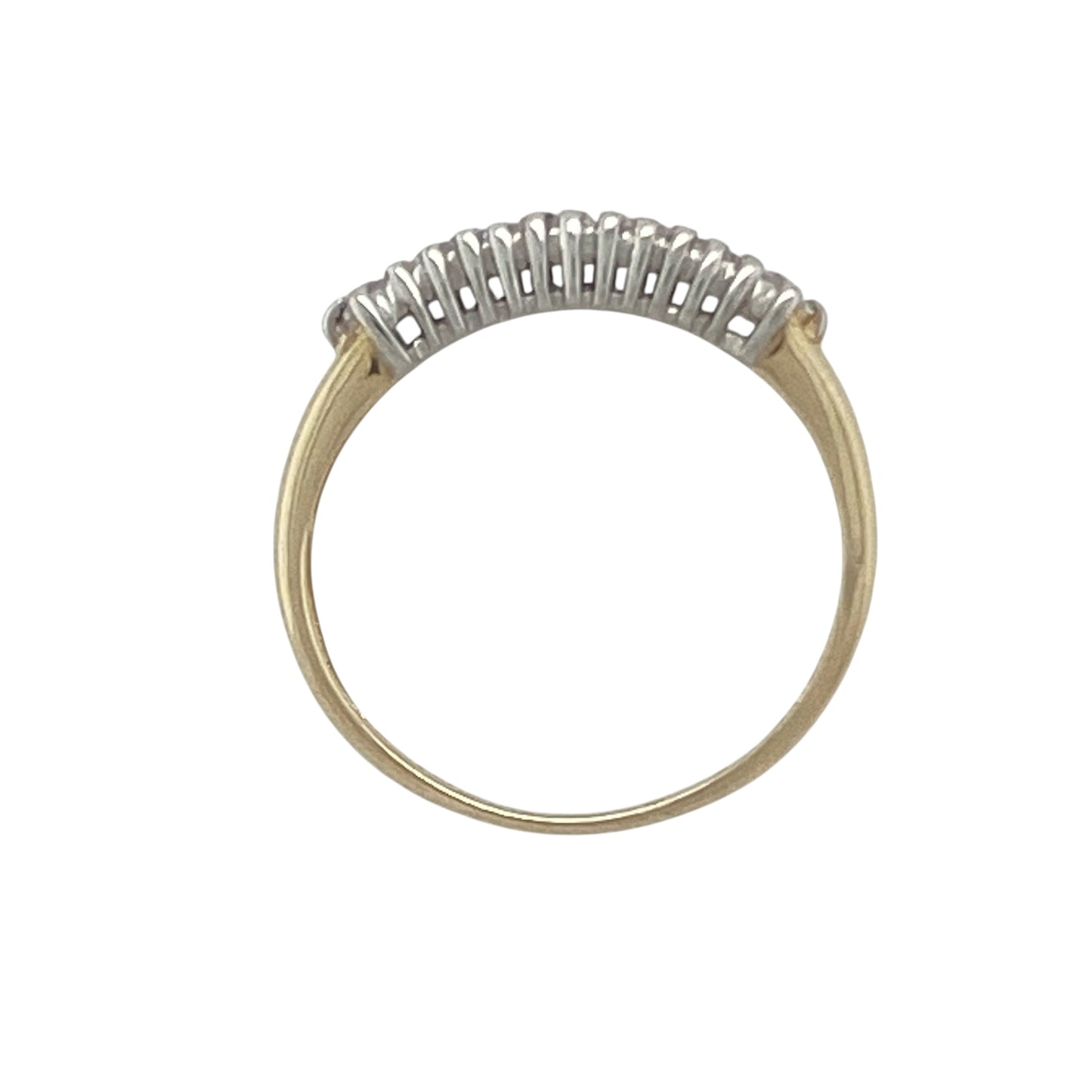 9ct Gold & Diamond Set Band Ring