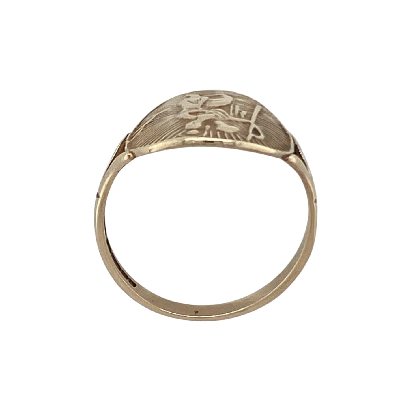 9ct Gold St Christopher Ring