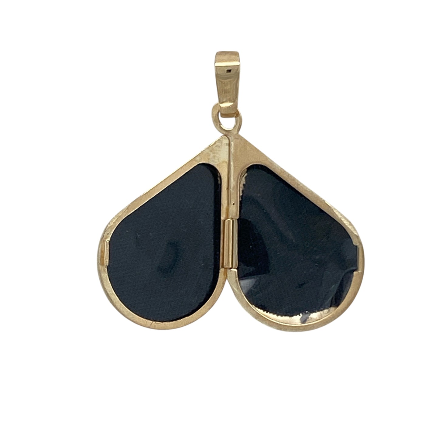 9ct Gold Flower Patterned Teardrop Locket