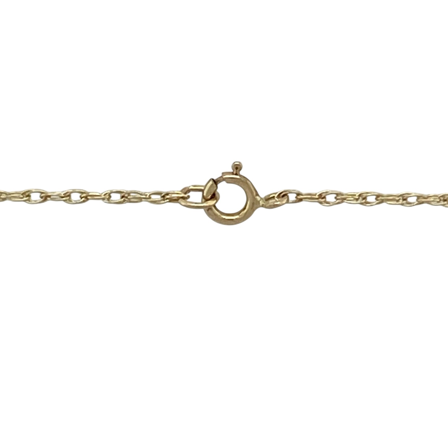9ct Gold & Diamond Set Oval Locket 18" Necklace