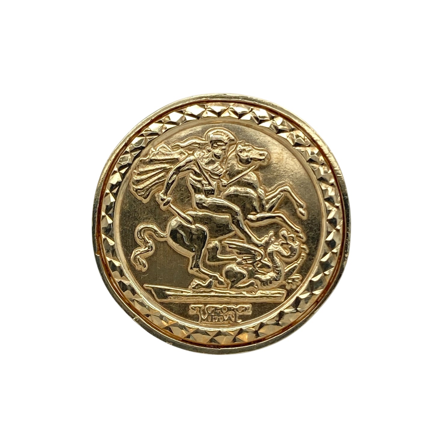 9ct Gold George and the Dragon Signet Ring