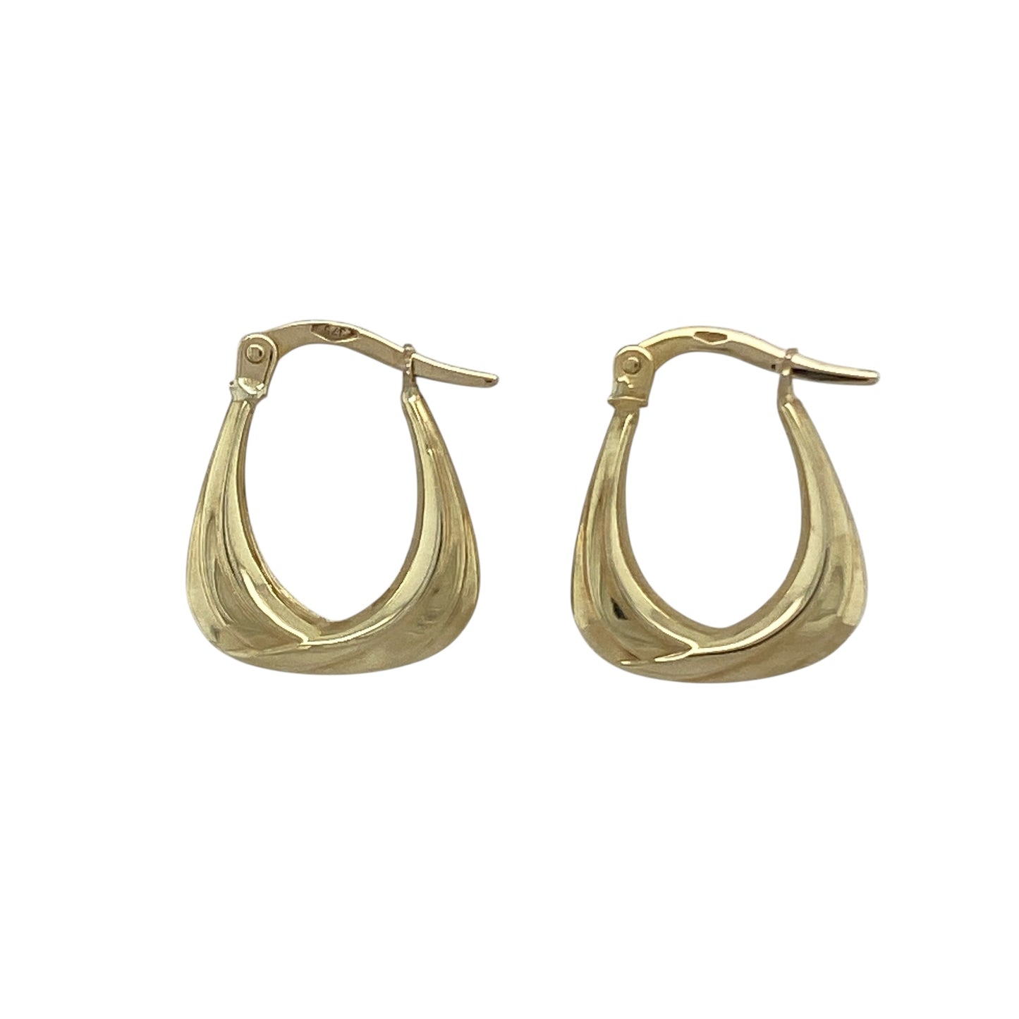 9ct Gold Small Handbag Creole Earrings