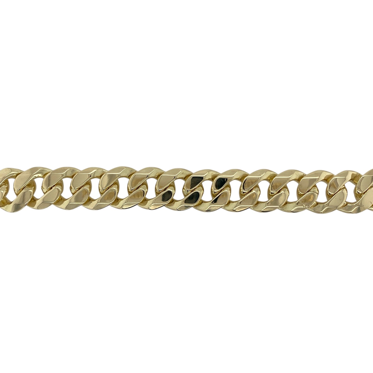 9ct Solid Gold 8.25" Curb Bracelet