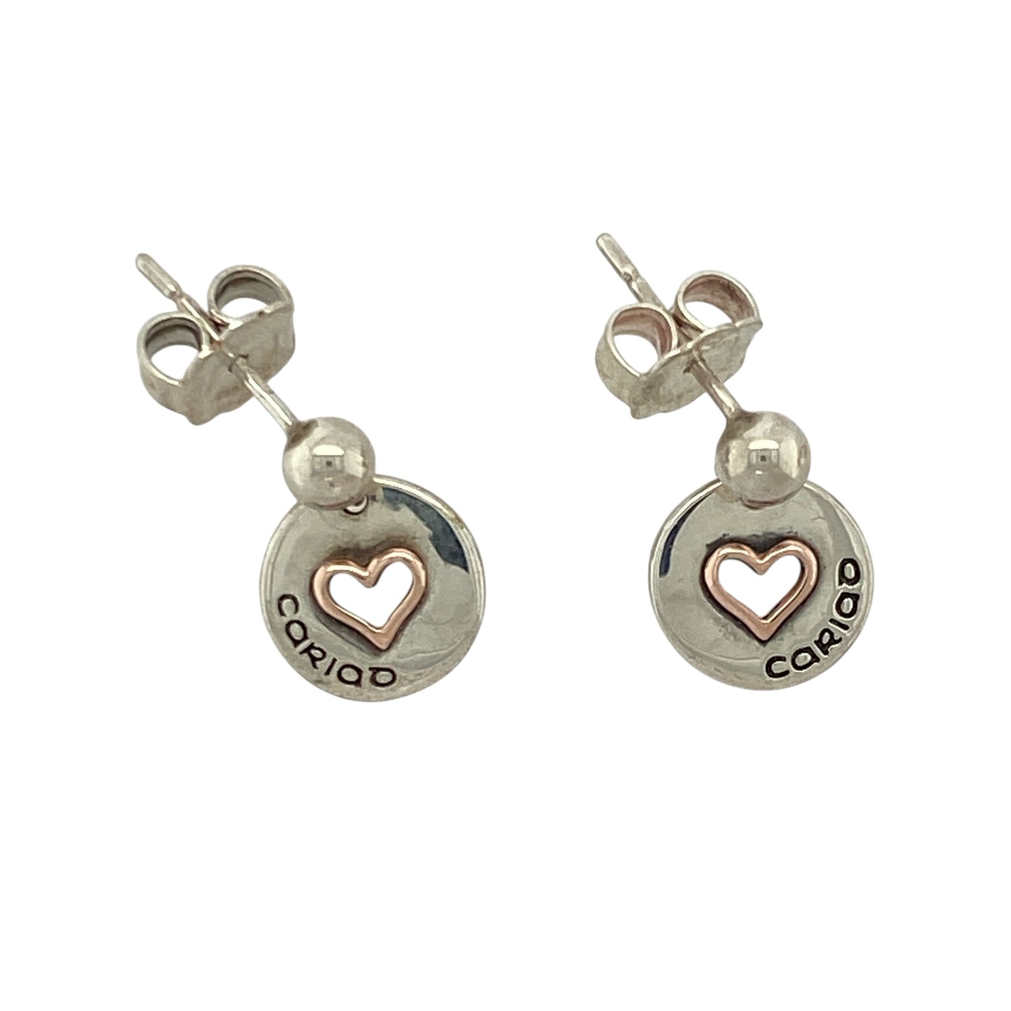925 Silver Clogau Cariad Heart Drop Earrings