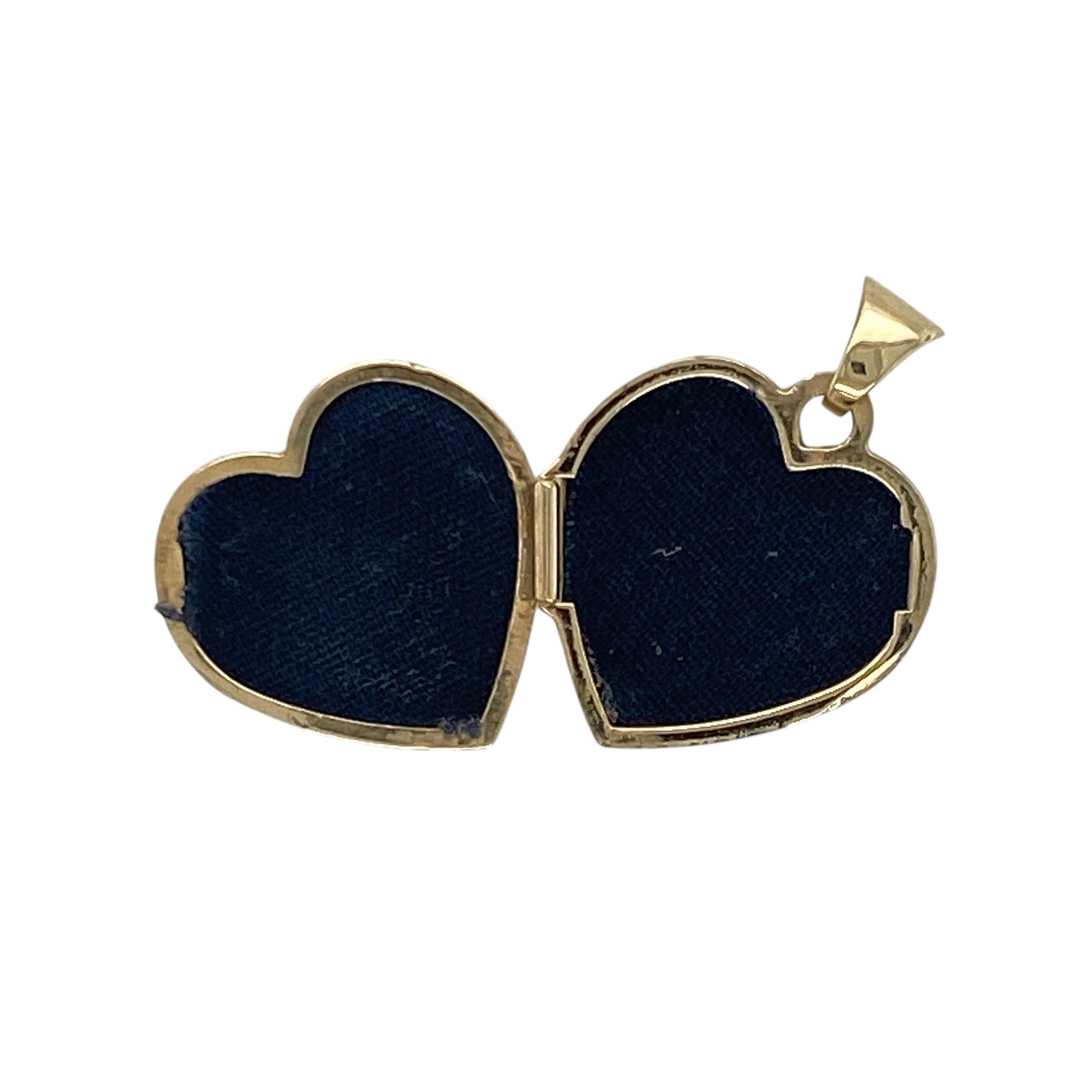 9ct Gold Flower Patterned Heart Locket