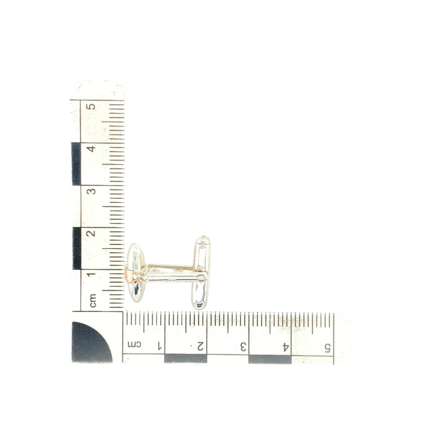 925 Silver Clogau Rugby Ball Cufflinks